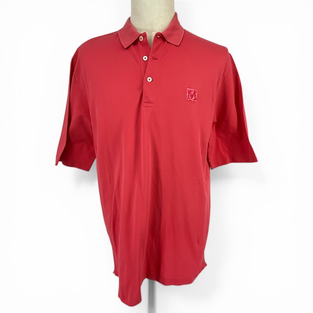 Polo Golf Ralph Lauren Mens Red Pima Cotton Short Sleeve Polo Shirt XXL Logo M